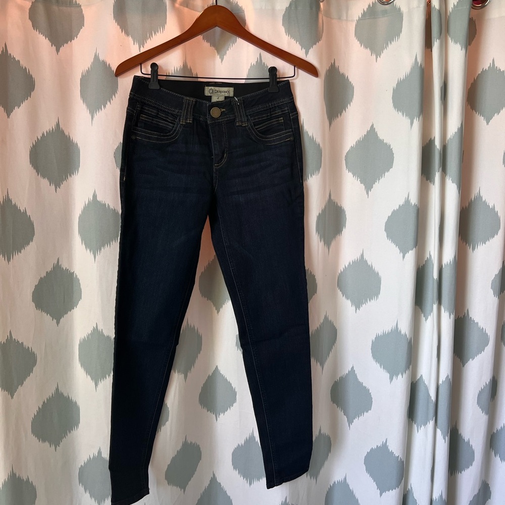 Democracy Women's Dark Blue  “Ab” Technology Skinny Jeans